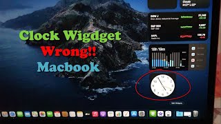 Apple Clock Widget Wrong Time Macbook