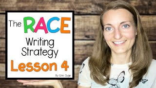 RACE Writing Strategy Lesson 4: Practice C Orally