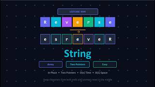 Array | Reverse String | JavaScript | DSA Array | LeetCode | Notes ppt