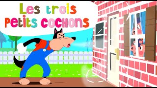 Les Trois Petits Cochons - dessin animé en français - Conte pour enfants - comptine