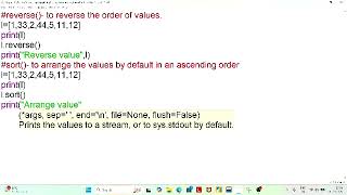 Python List Part 6 | reverse(), sort() & sorted() Explained with Examples