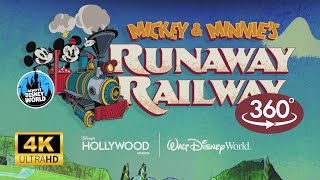 4K 360 Mickey & Minnie's Runaway Railway POV ride