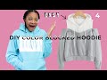 Easy DIY Color Blocked Cold Shoulder Hoodie! | Upcycle #withme