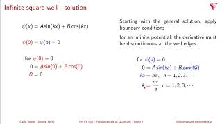 2.02 The 1-D infinite square well