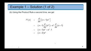 Calculus: Derivative of a Function using The Product and Quotient Rules