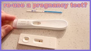 Can you reuse a pregnancy test? Let's find out!
