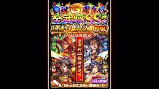 蒼の三国志　全SS確定ガチャ　４４連　三日目（限定獲得？？）