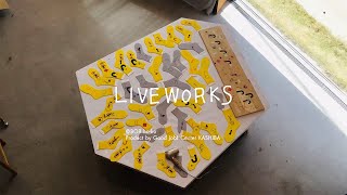 シルクスクリーンワークショップ@Good Job!センター香芝「LIVE WORKS 2021」（メンバークローズアップver.）