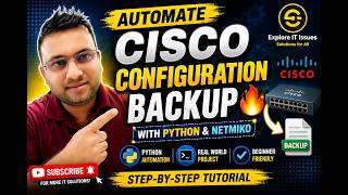 Day 2: Automate Cisco Configuration Backup with Python 🔥 | Netmiko Step-by-Step (Beginner Friendly)