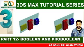 Boolean and Pro Boolean in 3ds max(part 12 3ds max full tutorial Series)