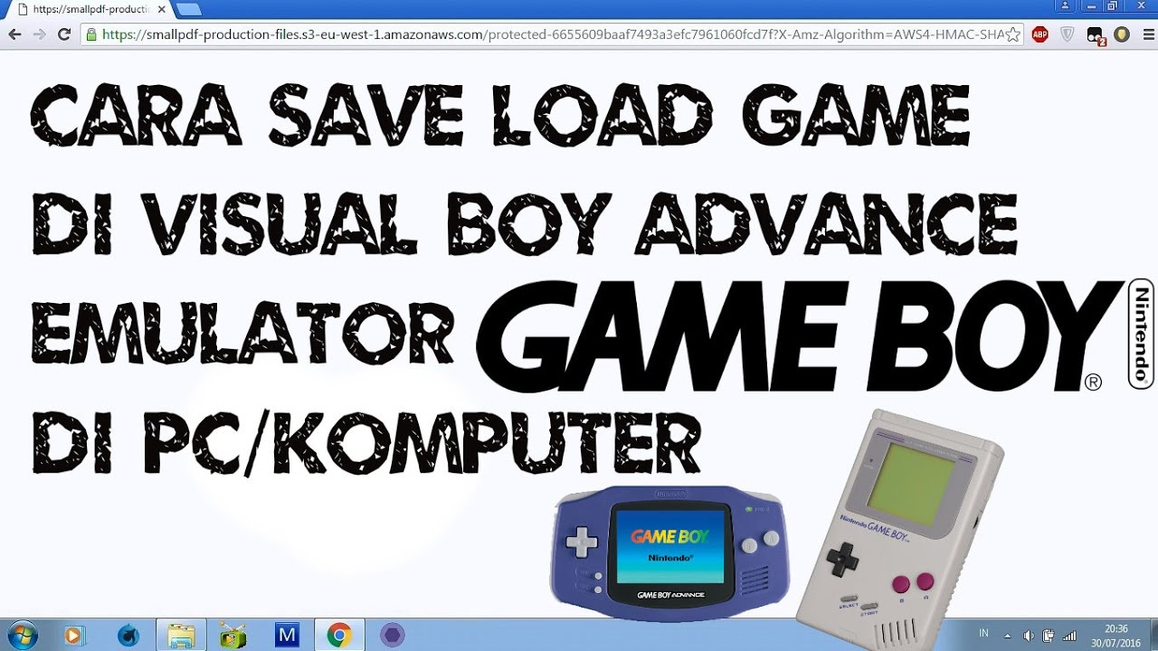 Cara Save Dan Load Game Di Visual Boy Advance Emulator Gameboy/Color ...