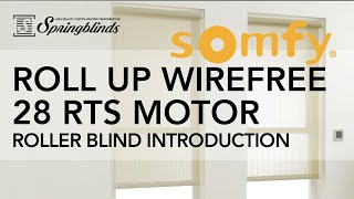 SPRINGBLINDS: SOMFY 28 RTS Motorized Roller Blind Introduction