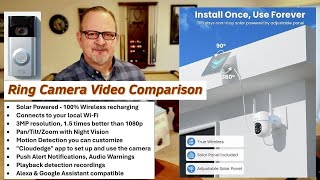 Solar Powered Security Camera Unboxing, Installation \u0026 Review Better Than Ring Camera #homesecurity