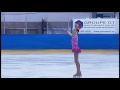 hayleigh anne abbott age 11 lands her double axel to win 2014 quebec provincial juvenile 14