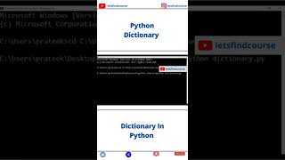 Python Dictionary | Dictionary In Python #python