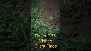 Vishco Client find silver coin by fisher f75 metal detector #rajatbhansinghtomar