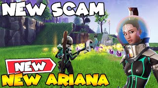 NEW* Spacefarer Ariana Grande Skin! 💯😱 (Scammer Gets Scammed) Fortnite Save The World