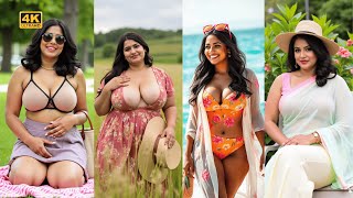 [4K] Trendy Indian Outfits for Curvy Girls | Summer Lookbook Video 2025