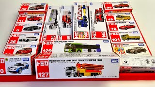 ASMR Tomica Long Vehicle は最新のトミカ カー コレクションを開きます - トミカ ロング トラック、消防車、救急車、パトカー