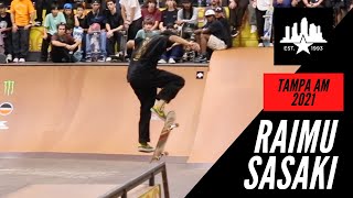 INSANE CROOK NOLLIE FLIP OUT DURING TAMPA AM 2021 FINALS RAIMU SASAKI