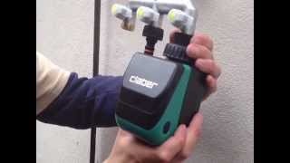 Fitting a Claber tap timer to an outdoor tap