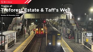 Transport for Wales trains at Treforest Estate & Taff's Well (4/11/24)