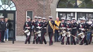 Taptoe Den Helder 2024 opmars Marinierskapel der Koninklijke Marine  en T\u0026P van het Korps Mariniers