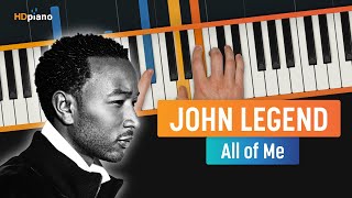 How to Play "All of Me" by John Legend | HDpiano Piano Tutorial (UPDATED)