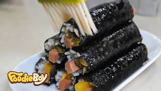 스팸땡초김밥 \u0026 치즈스팸김밥 / Spam Spicy Pepper Kimbap \u0026 Cheese Spam Kimbap - Korean Street Food / 대구 신다림길 청년몰