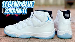 Kickwho godkiller BEST Jordan 11 Legend Blue! Unboxing review \u0026 on foot 🔥