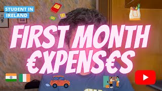 First Month Expenses In Ireland||Best Money Saving Tricks ||How Much Money to Carry for First Month