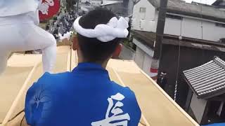 長滝西　試験曳き　令和元年長滝だんぢり祭り　安松だんぢり祭り