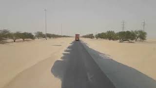 salmi border  to kuwait city road...