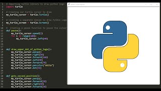 How To Draw Python Logo Using Turtle in Python