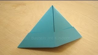 Papierhut falten - Papier falten zum Hut - Origami Hut einfach selber basteln