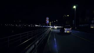 夜の湘南。134号線、逗子・鎌倉・藤沢を自転車で散策【4K】