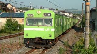 JR西日本　奈良線103系NS403編成　＠長池　　2011/8/10