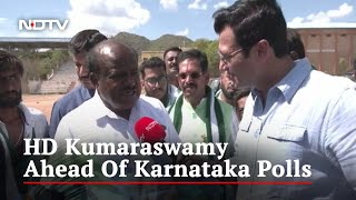HD Kumaraswamy Ahead Of Karnataka Polls: "JD(S) Will Cross Majority Mark"