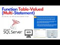 Table-Valued Functions in SQL Server Made Easy (Multi-Statement) | SQL Tutorial
