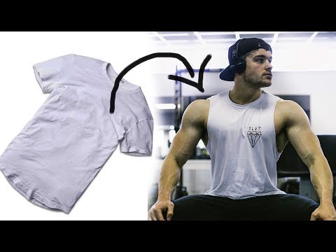 How to cut a gym vest/tank top How to cut a gym vest/tank top