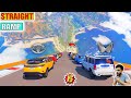 GTA 5 Mahindra Cars Vs TATA Cars Straight Ramp Challenge GTA 5