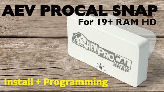 AEV Procal Snap for 19+ Ram HD - Install and Programming