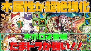 石28個ゲット！木ポロネ登場に激ツヨたまドラ爆誕！クリスマスイベント解説【パズドラ】