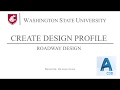 CE 302 - Civil 3D - Create Design Profile