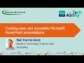 Creating Easy and Accessible Microsoft PowerPoint Presentations
