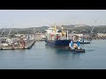 power of tugboat how tugboat pulling gaint cargo ship