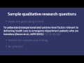 Fundamentals of Qualitative Research Methods: Developing a Qualitative Research Question (Module 2)