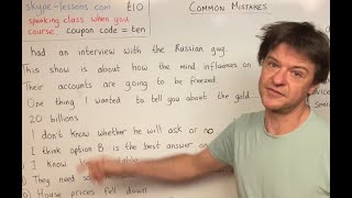 More Random Common Mistakes (Join now to get live speaking classes)