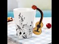 Novelty Musical Instrument Coffee Mugs/ Ceramic Tea Cups/ #Shorts