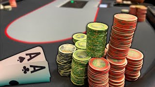 ROYAL FLUSH draw on the LAST HAND of the day!! $5-10 @ Palm Beach Kennel Club // Poker Vlog #150